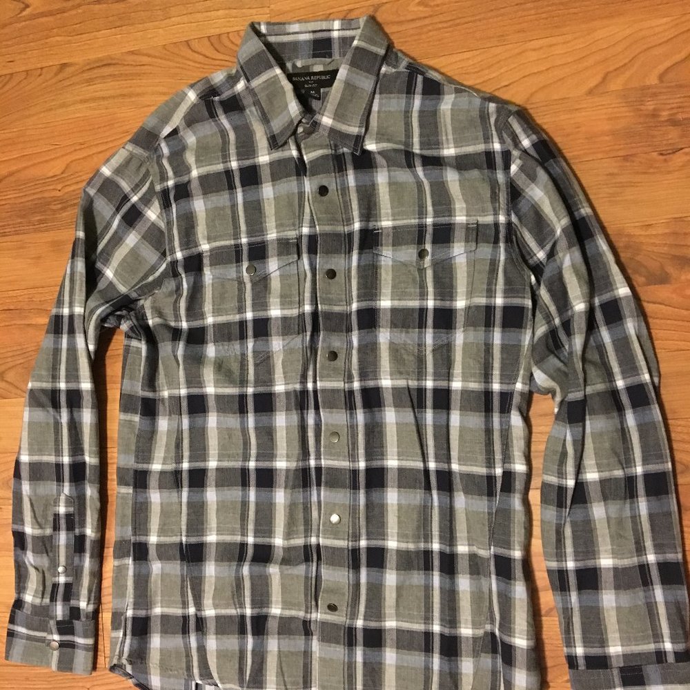 Mens Banana Republic Snapdown shirt